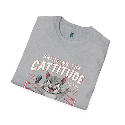 Cattitude Champion: Wrestling Cat T-Shirt