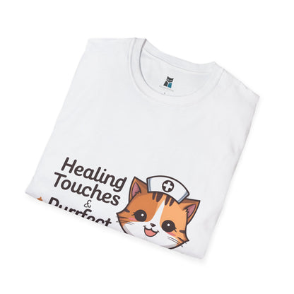 Healing Touches & Purrfect Cuddles Nurse T-Shirt