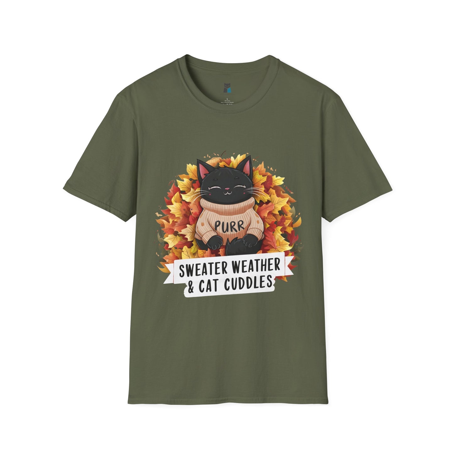 Cozy Fall Cat T-Shirt