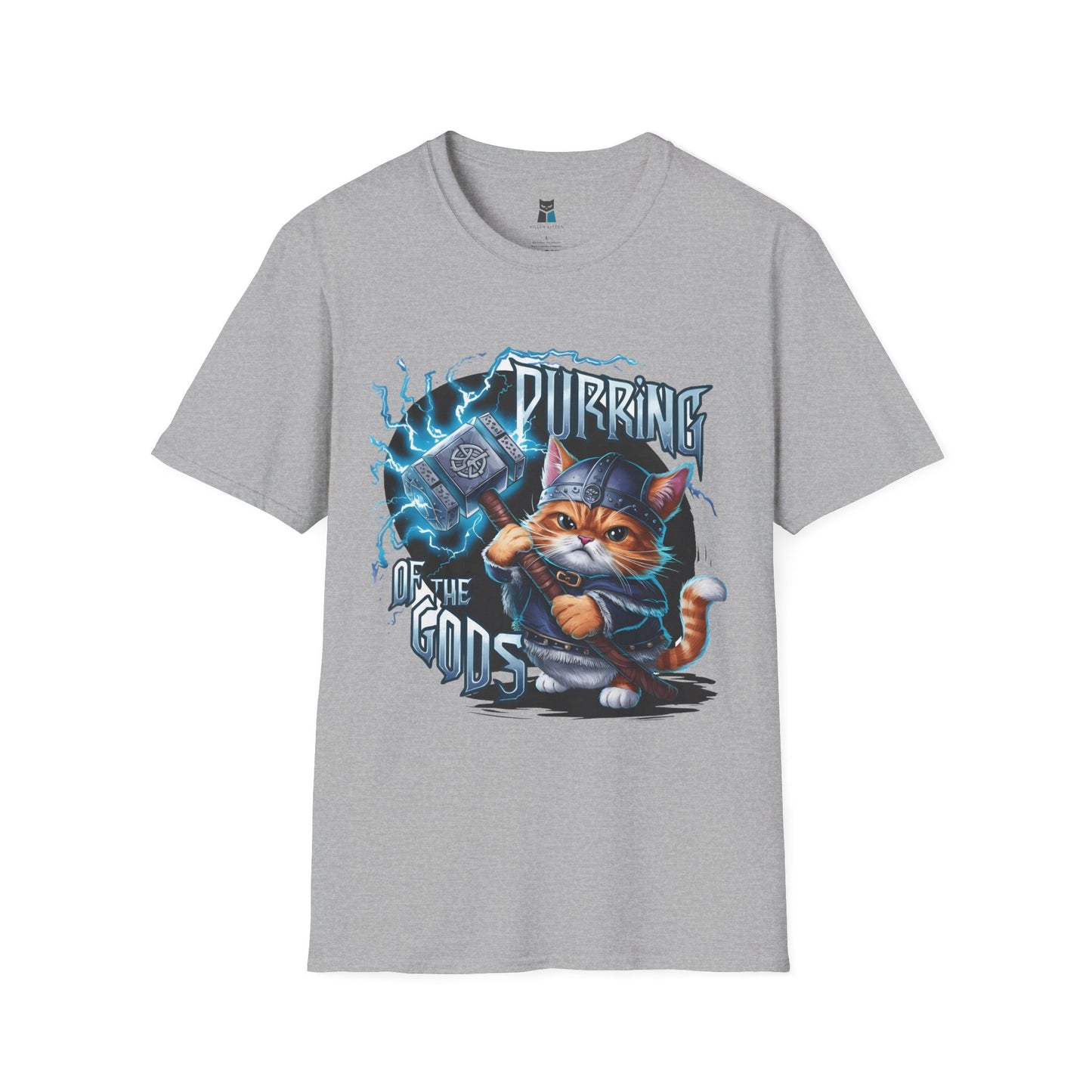 Norse God of Thunder Cat T-Shirt