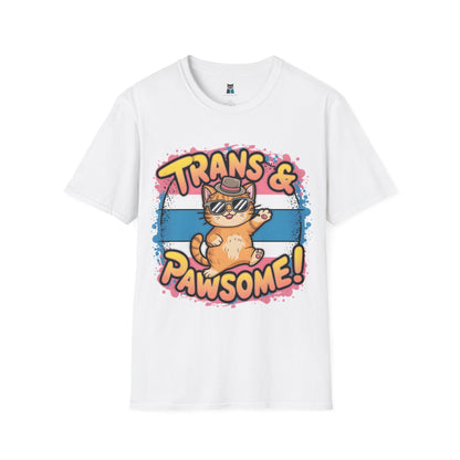 Trans & Pawsome Cat T-Shirt