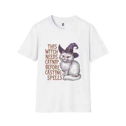 Halloween Catnip Witch T-shirt