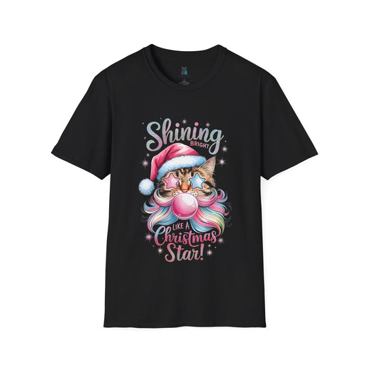 Shining Bright Christmas Star Unisex T-Shirt