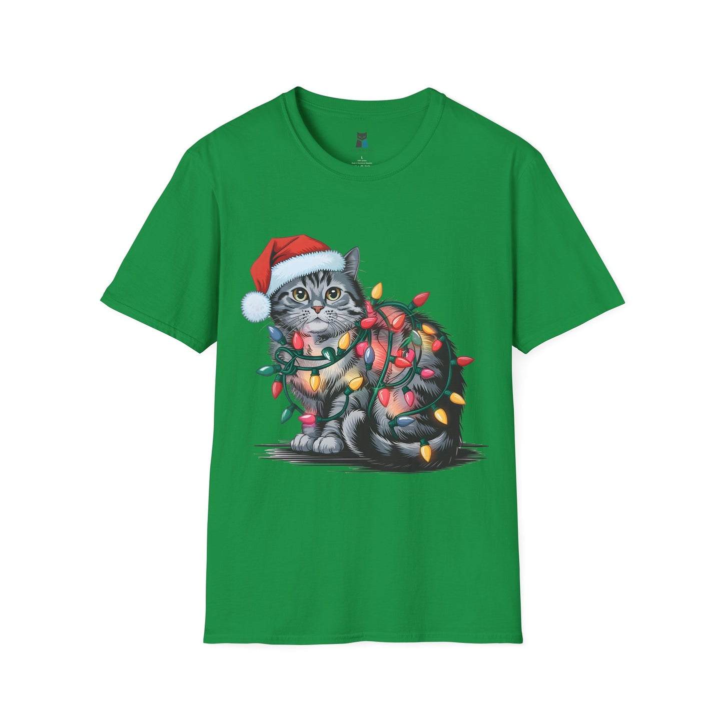 Festive Cat Christmas T-Shirt