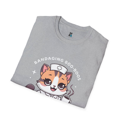 Bandaging Boo-Boos & Giving Belly Rubs Nurse Cat T-Shirt