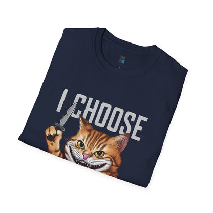 I Choose Violence Cat T-Shirt