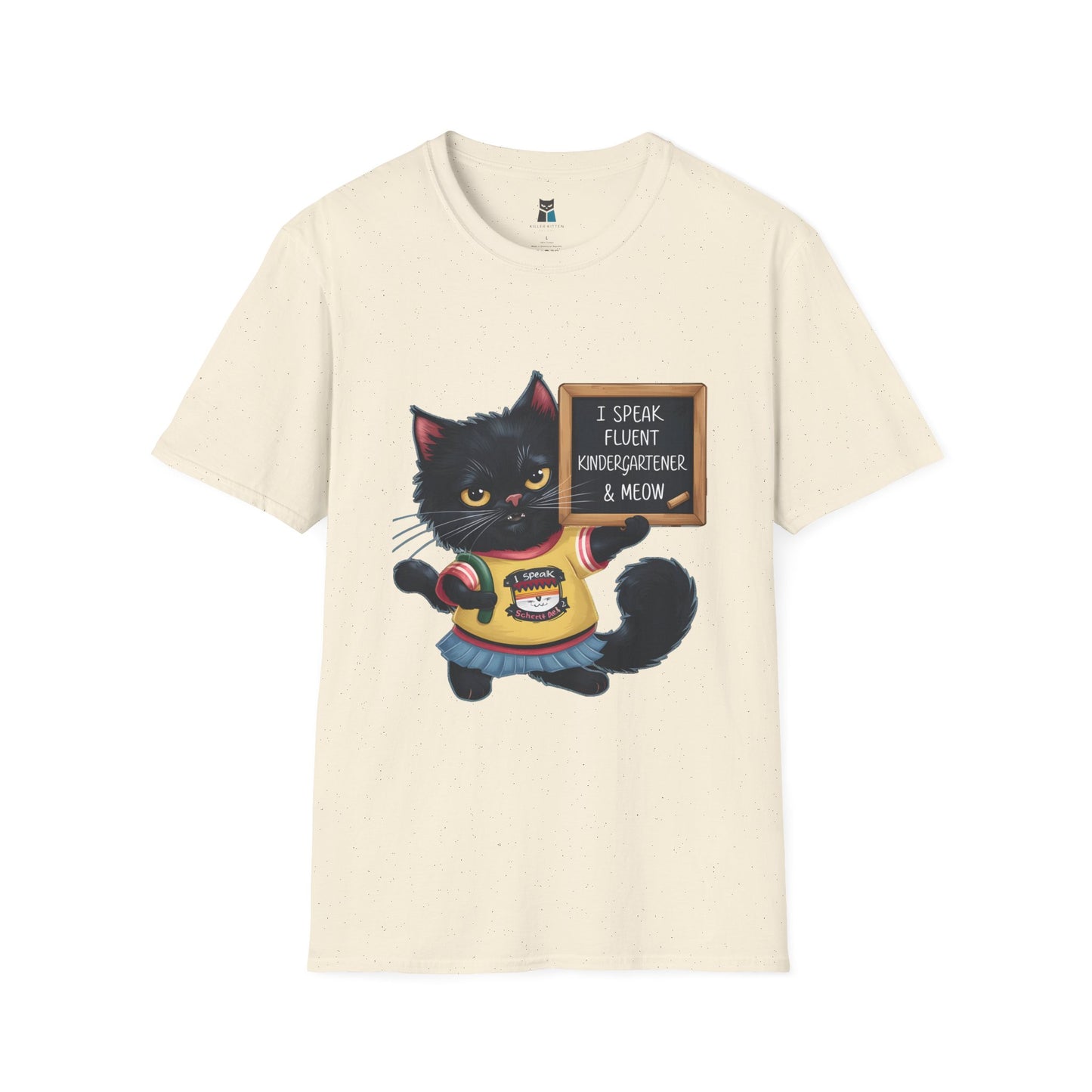 Fluent Kindergartener & Meow Cat T-Shirt