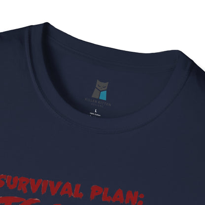 Zombie Apocalypse Survival Cat T-Shirt