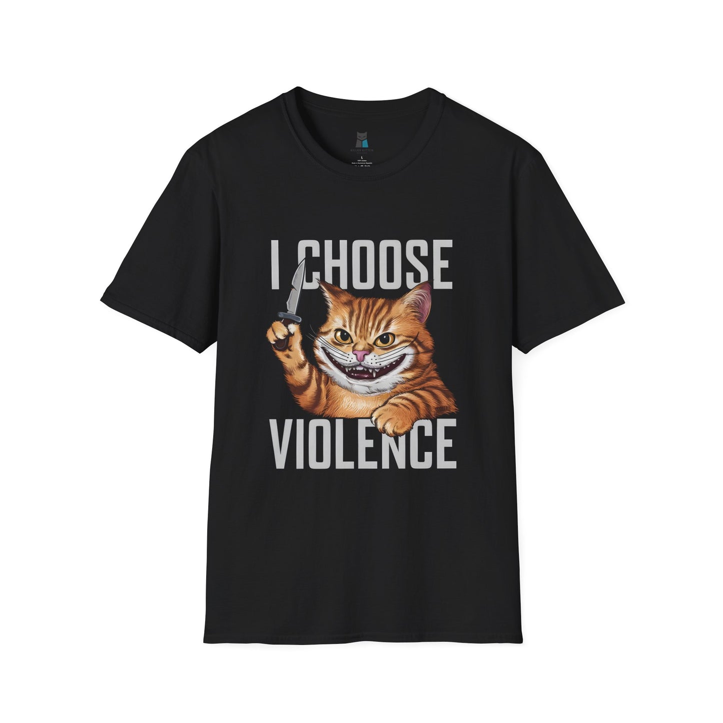 I Choose Violence Cat T-Shirt