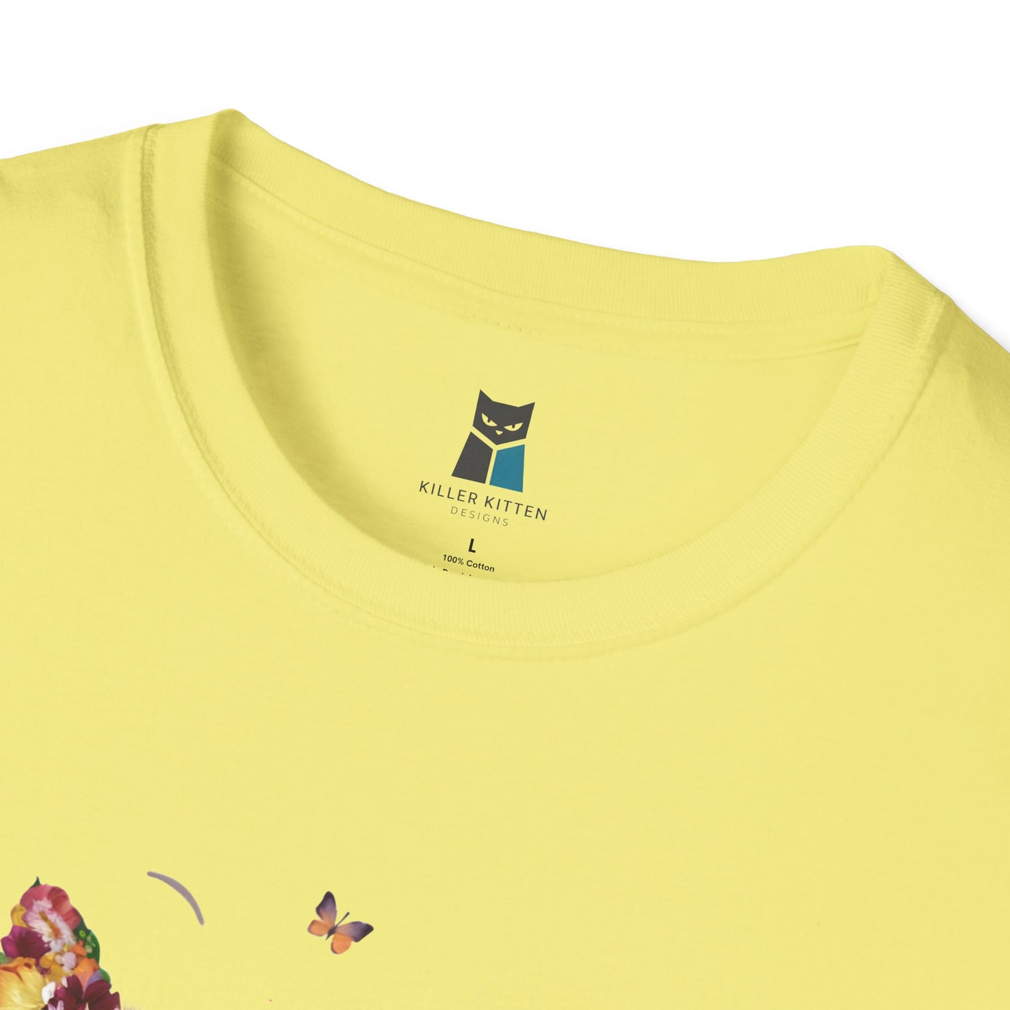 Floral Feline Delight T-Shirt