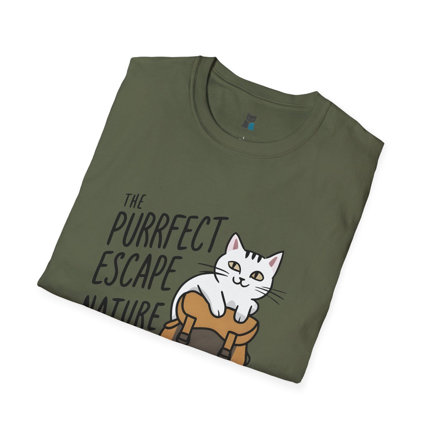 Purrfect Escape Hiking Cat T-Shirt