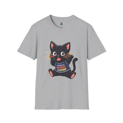 Kawaii Ramen Cat Anime T-Shirt