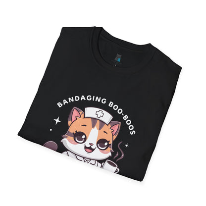 Bandaging Boo-Boos & Giving Belly Rubs Nurse Cat T-Shirt