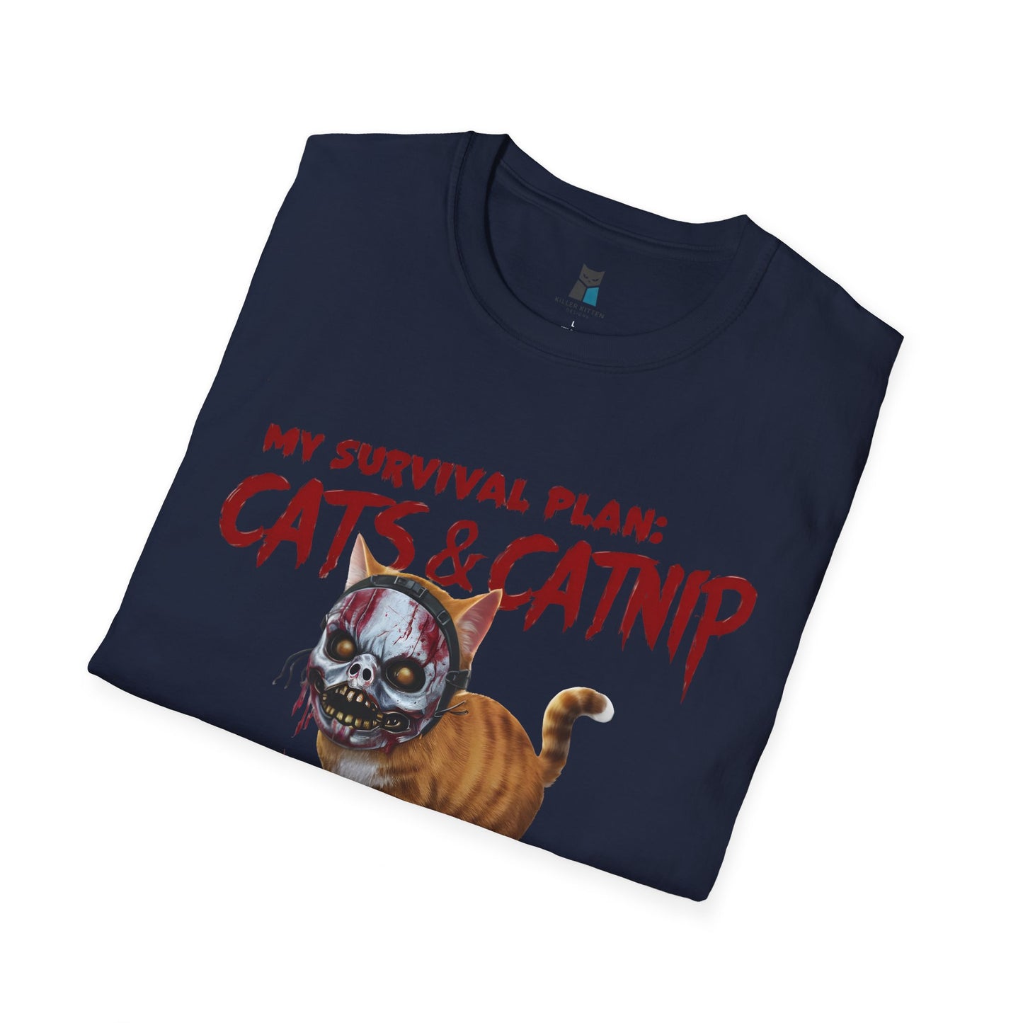 Zombie Apocalypse Survival Cat T-Shirt