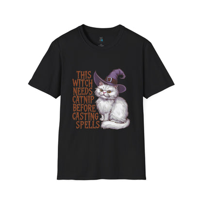 Halloween Catnip Witch T-shirt