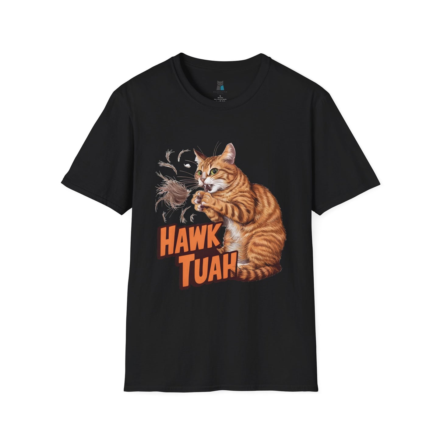 Hawk Tuah Meme Cat T-Shirt - Purrfectly Funny for Cat Lovers