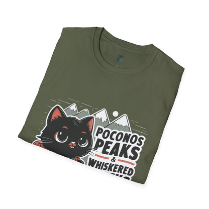 Whiskered Weeks in the Peaks Poconos Adventure T-shirt