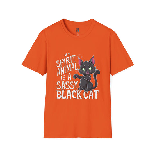 Sassy Black Cat Spirit Animal Halloween T-Shirt