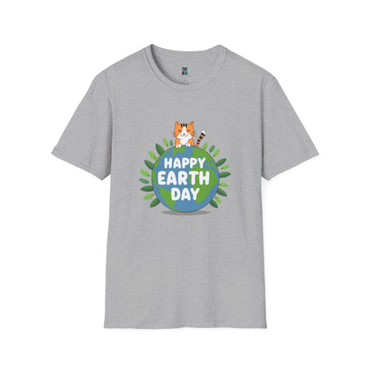 Happy Earth Day Cat T-Shirt