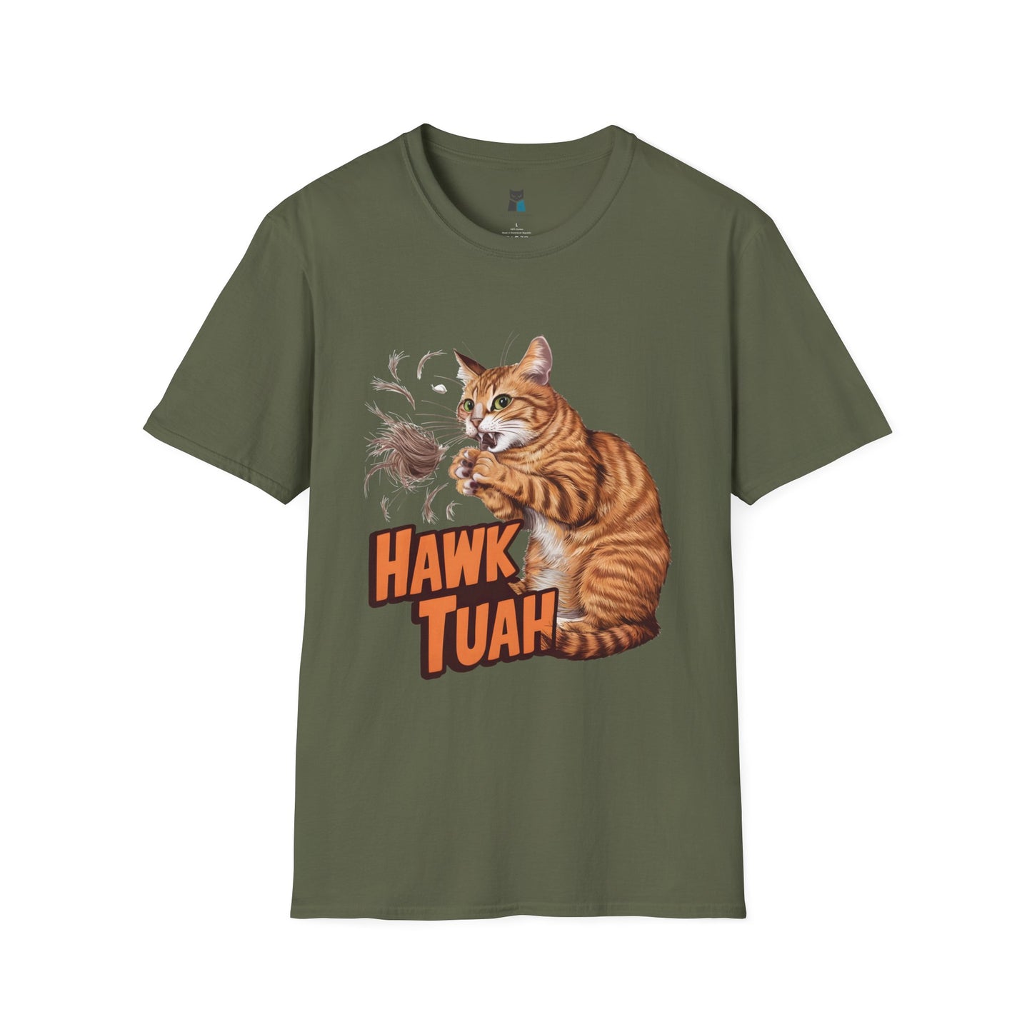 Hawk Tuah Meme Cat T-Shirt - Purrfectly Funny for Cat Lovers