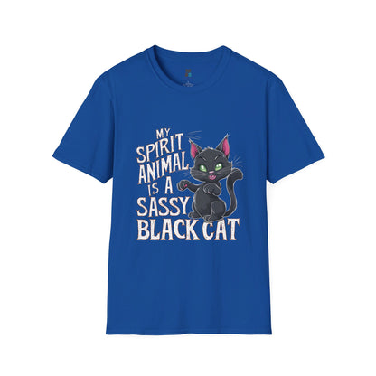 Sassy Black Cat Spirit Animal Halloween T-Shirt