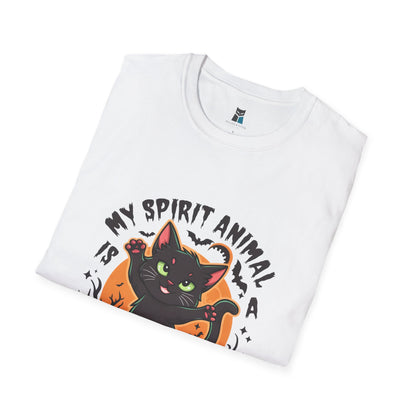 Sassy Black Cat Spirit Animal Halloween T-Shirt