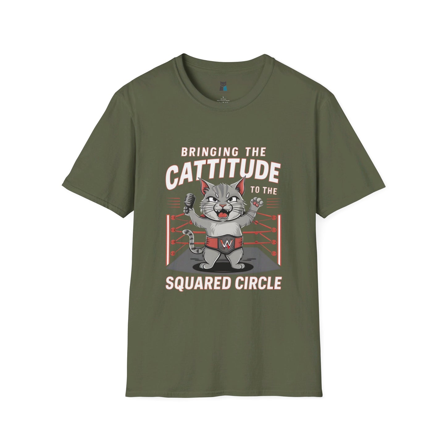 Cattitude Champion: Wrestling Cat T-Shirt