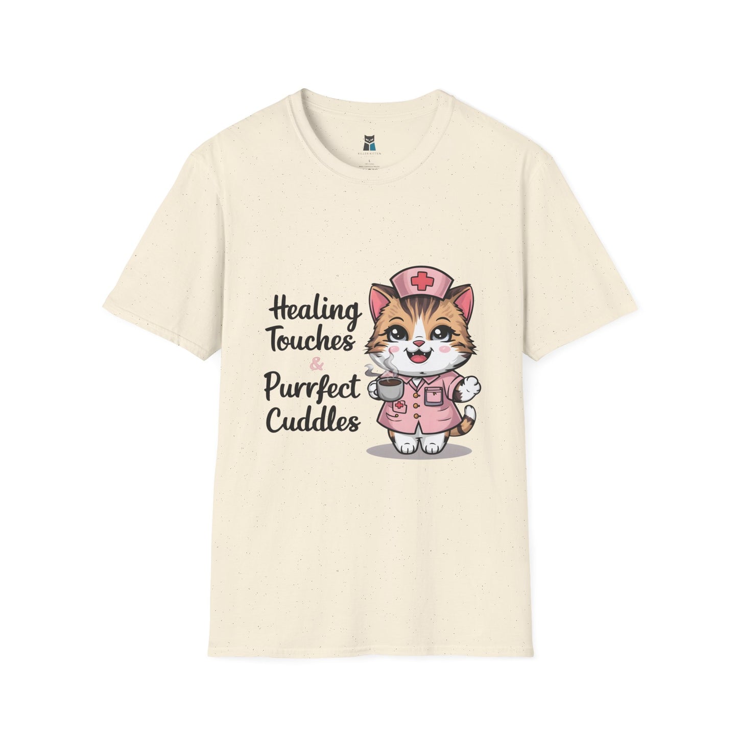 Healing Touches & Purrfect Cuddles Nurse T-Shirt