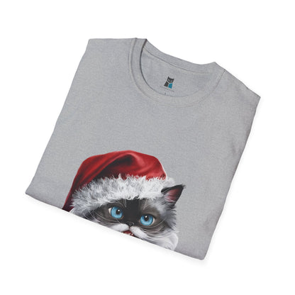 Ragdoll Cat Santa Unisex Softstyle T-Shirt