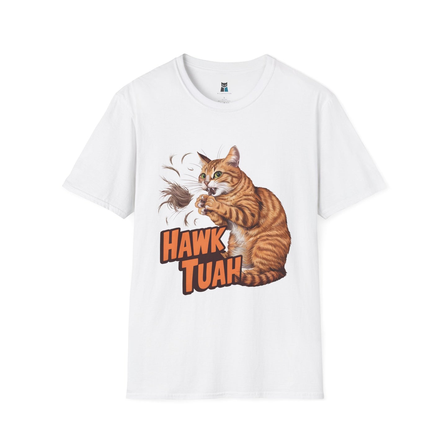 Hawk Tuah Meme Cat T-Shirt - Purrfectly Funny for Cat Lovers