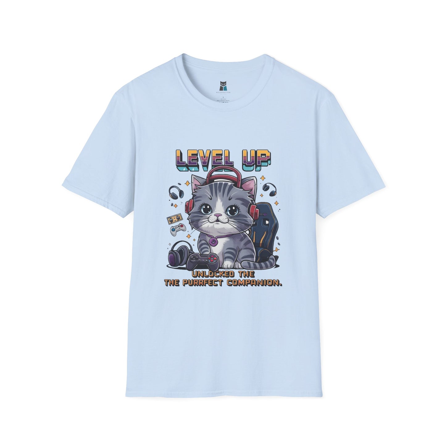 Level Up Gamer Cat T-Shirt