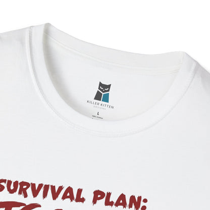 Zombie Apocalypse Survival Cat T-Shirt