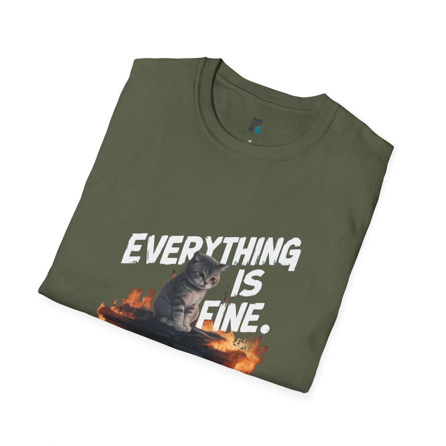 Everything is Fine , Embrace the Chaos Cat T-Shirt