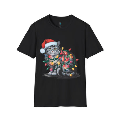 Festive Cat Christmas T-Shirt