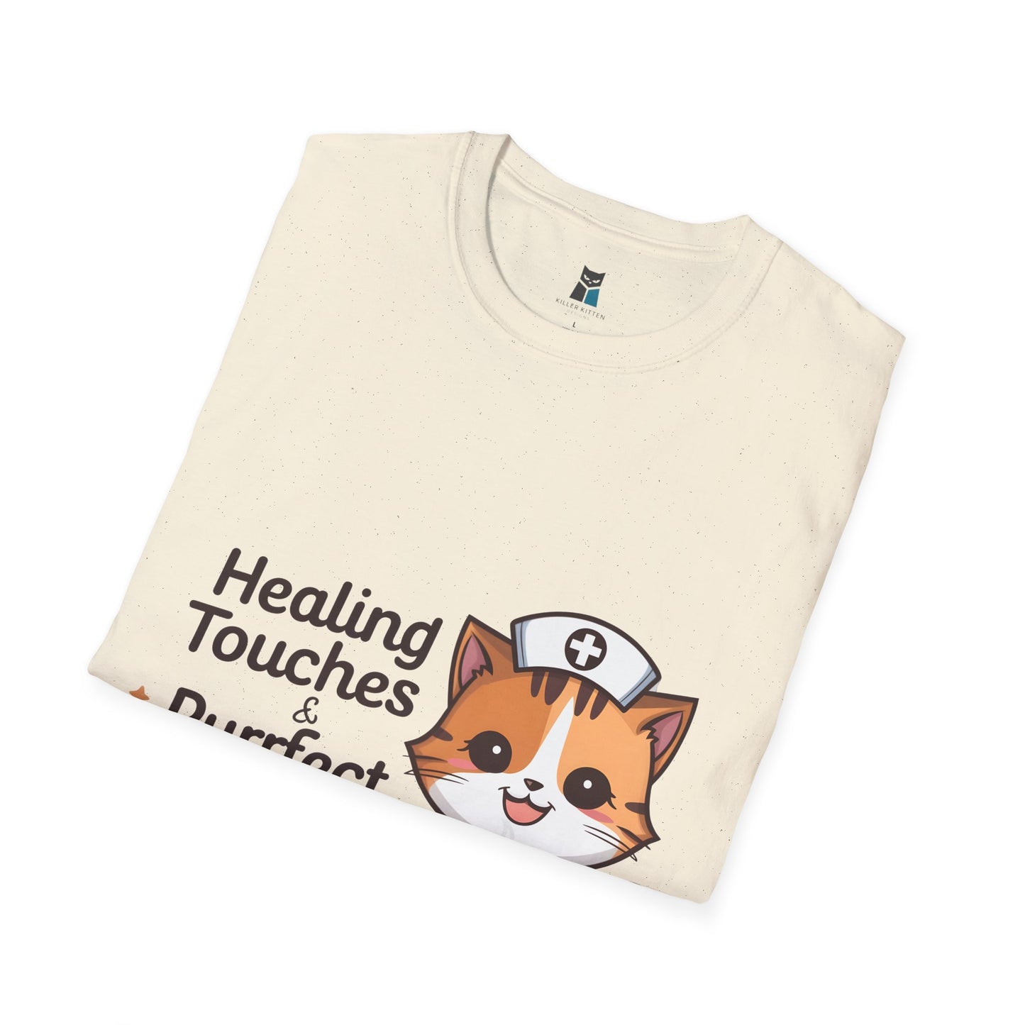 Healing Touches & Purrfect Cuddles Nurse T-Shirt