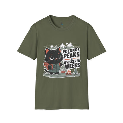 Whiskered Weeks in the Peaks Poconos Adventure T-shirt