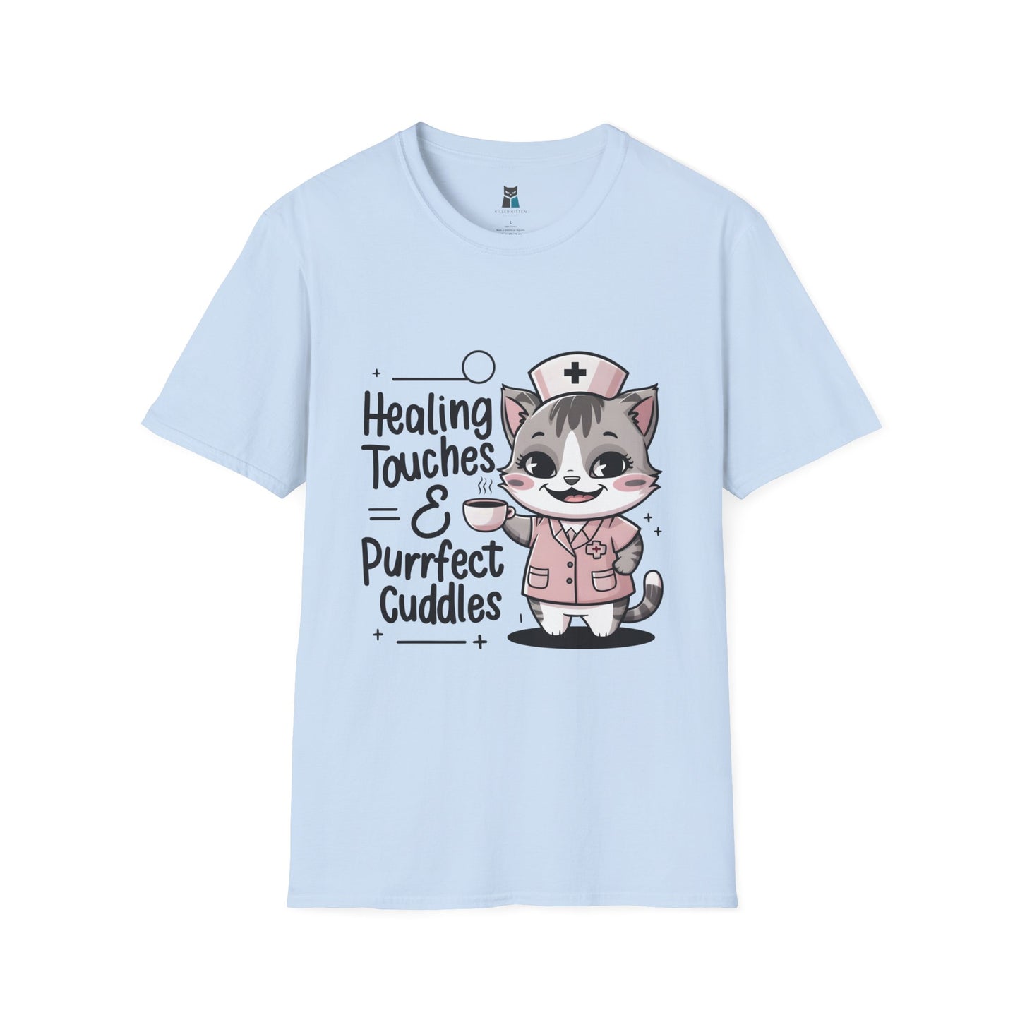 Healing Touches & Purrfect Cuddles Nurse T-Shirt