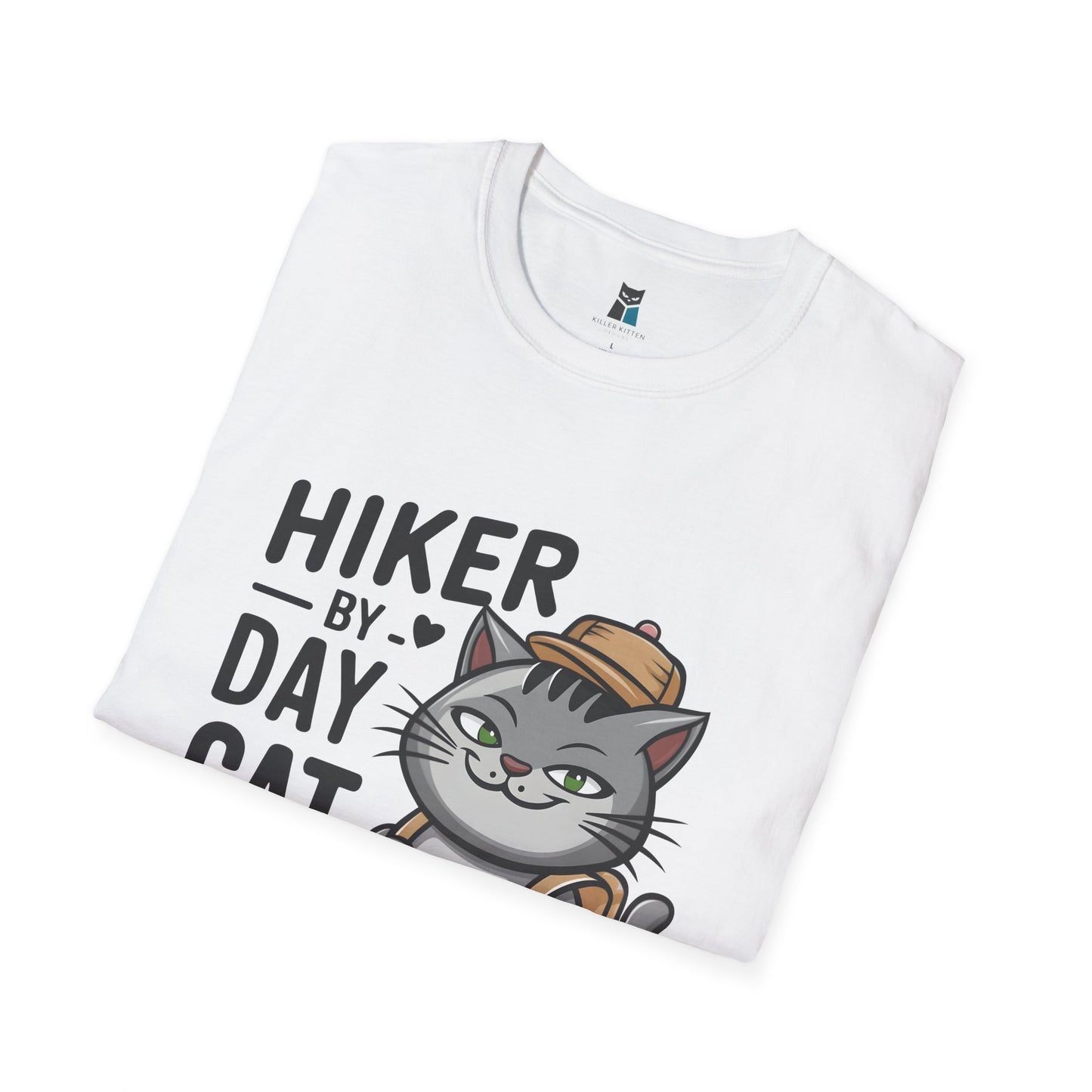 Hiker by Day, Cat Cuddler by Night T-Shirt