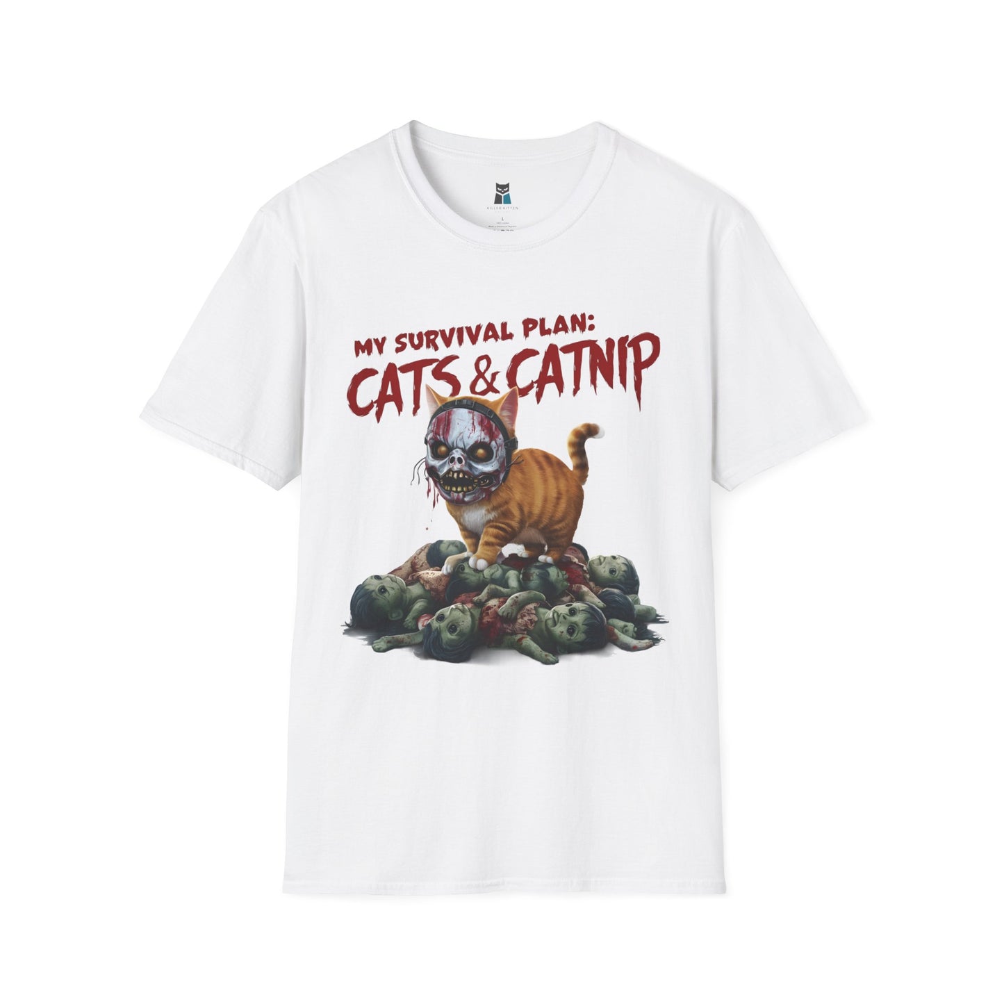 Zombie Apocalypse Survival Cat T-Shirt