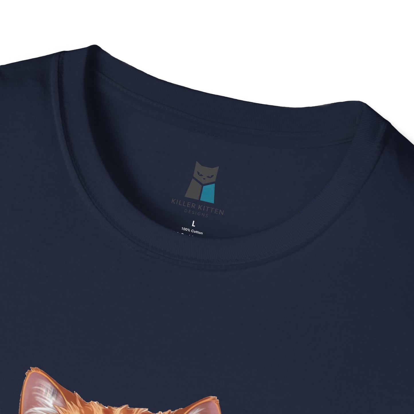 Retired Active Cuddler Navy Cat T-Shirt