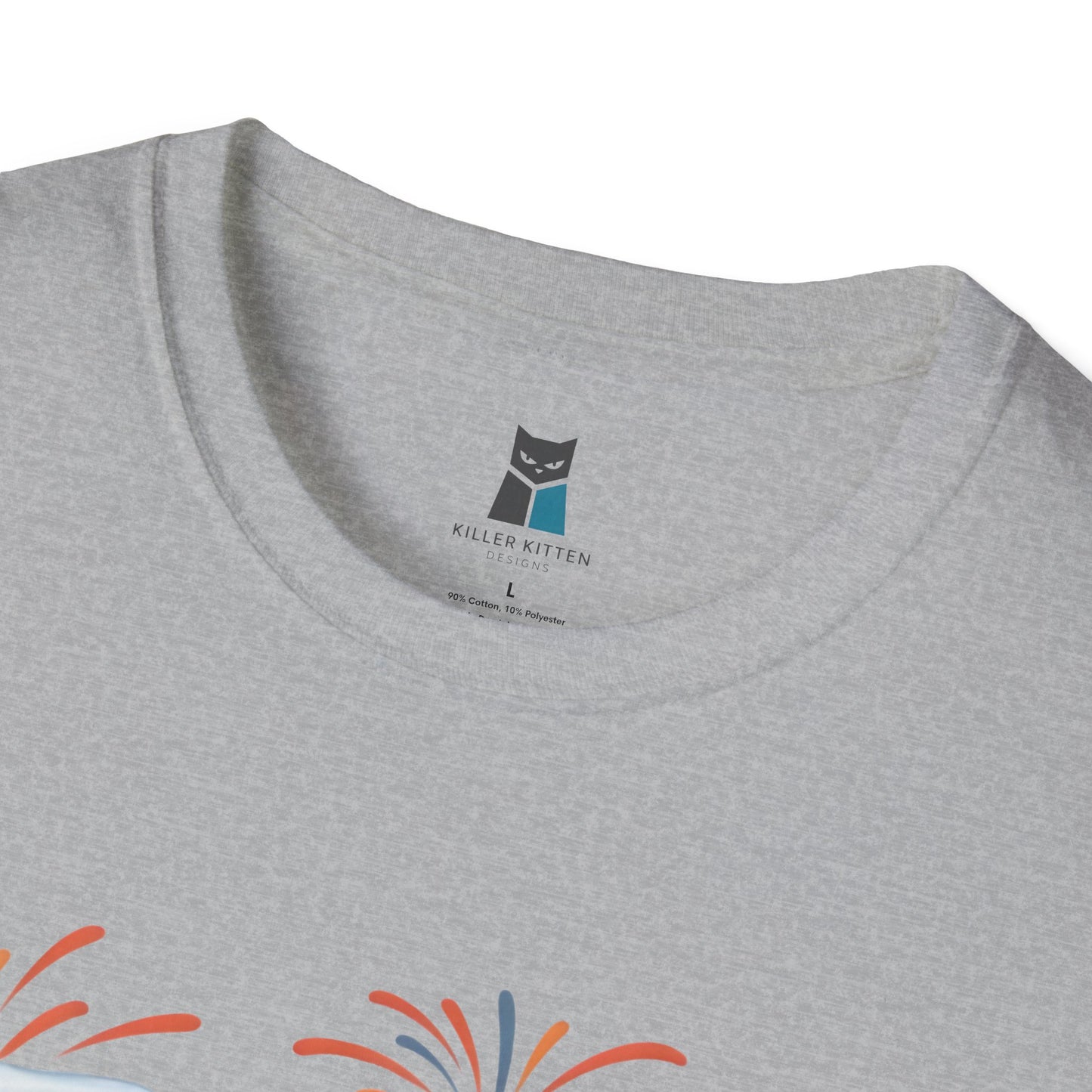 Happy New Year 2025 Cat Unisex Softstyle T-Shirt