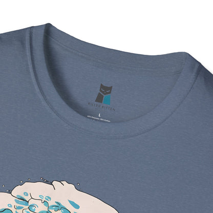 Ukiyo-e Surfing Cat T-Shirt