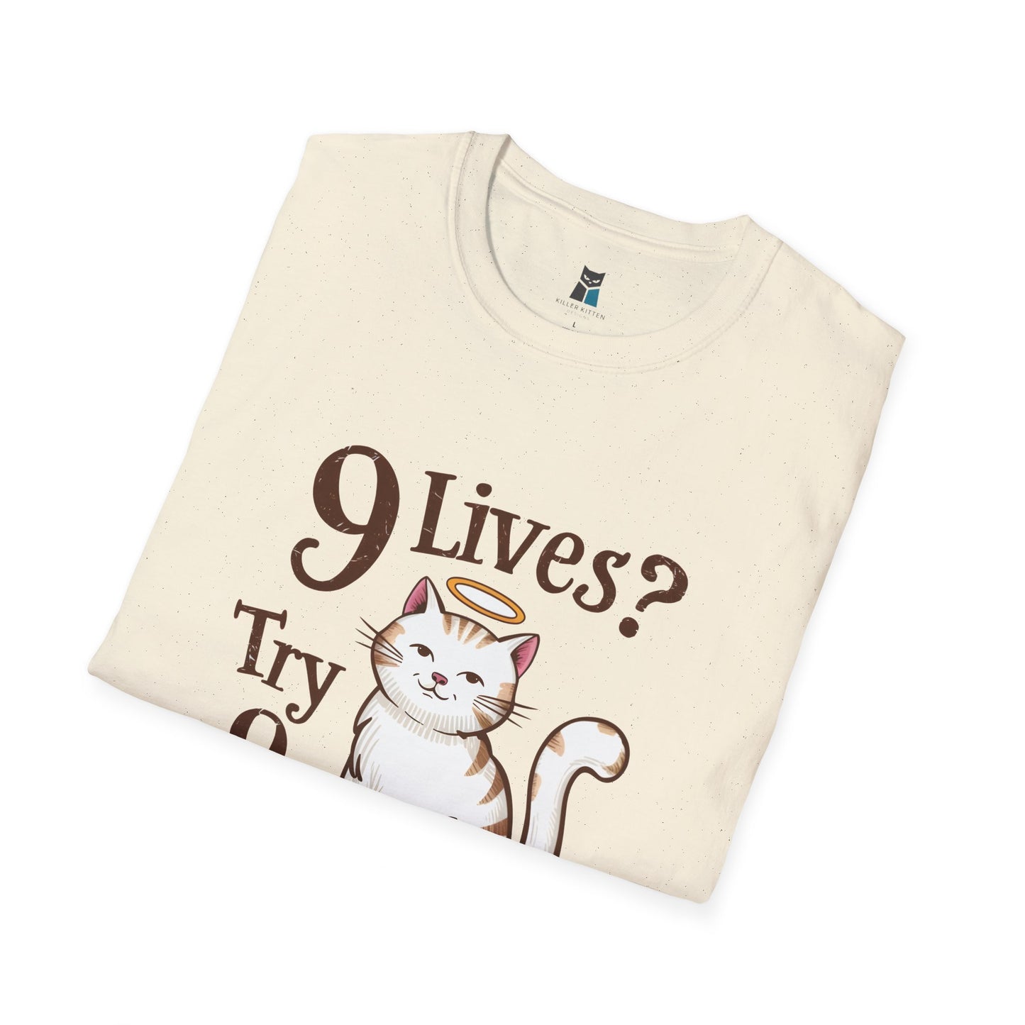 9 Lives? Try 9 Hail Marys! - Funny Catholic Cat T-Shirt