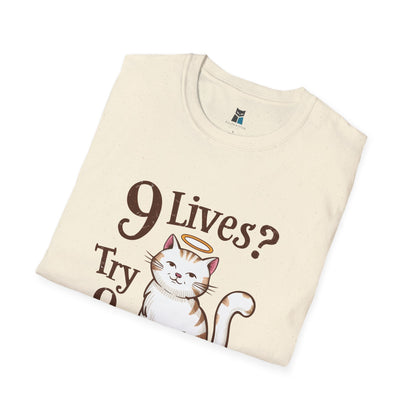 9 Lives? Try 9 Hail Marys! - Funny Catholic Cat T-Shirt