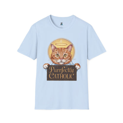 Purrfectly Catholic Cat T-Shirt