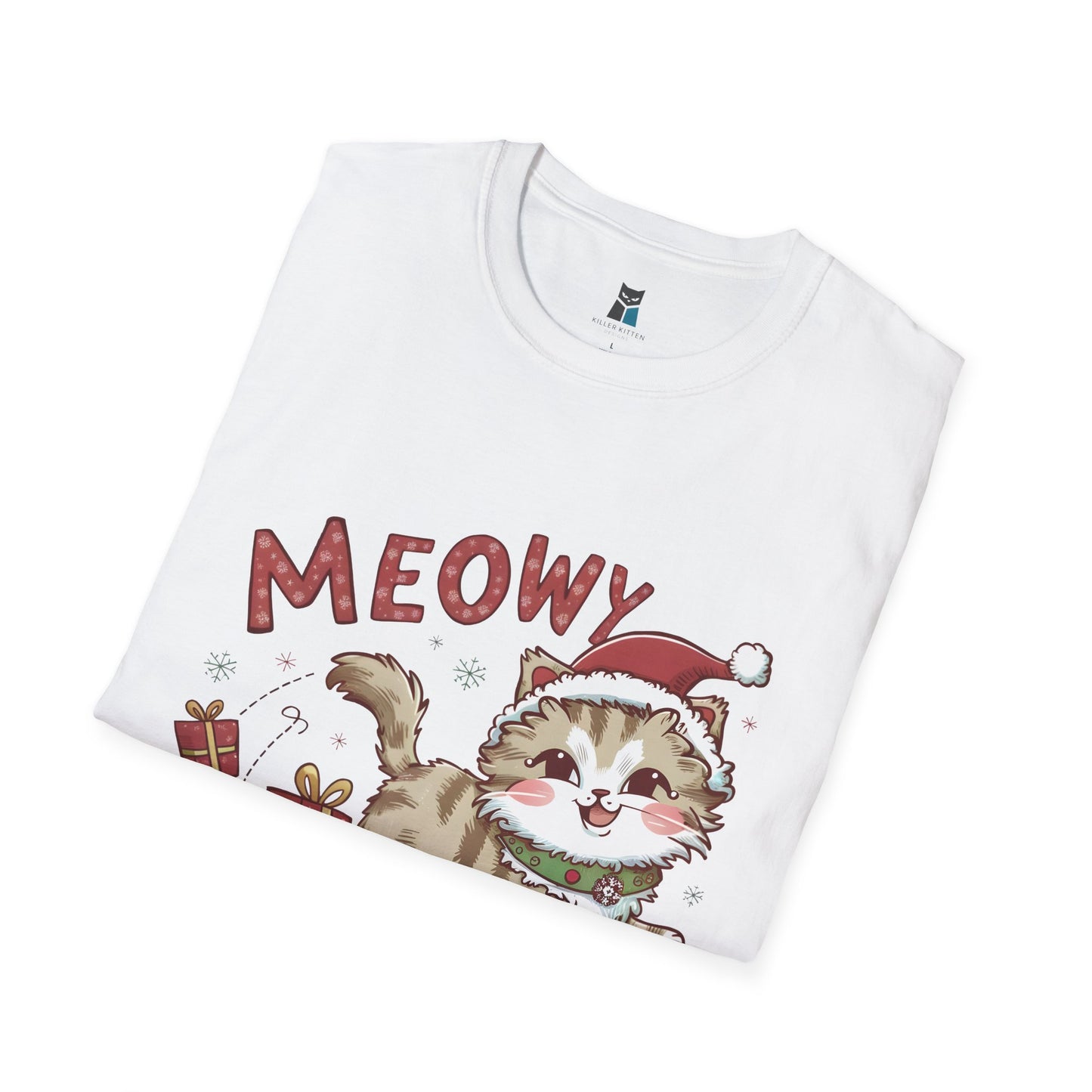 Meowy Christmas Cat T-Shirt