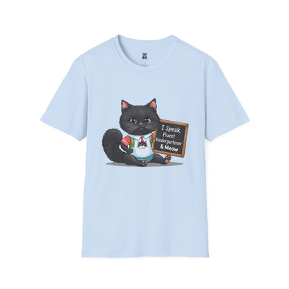 Fluent Kindergartener & Meow Cat T-Shirt