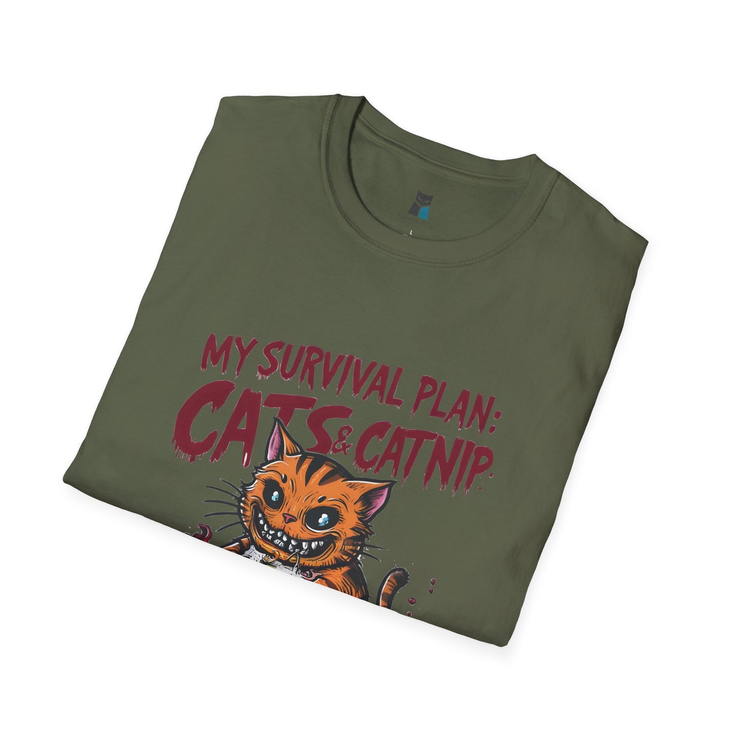 Zombie Apocalypse Survival Cat T-Shirt