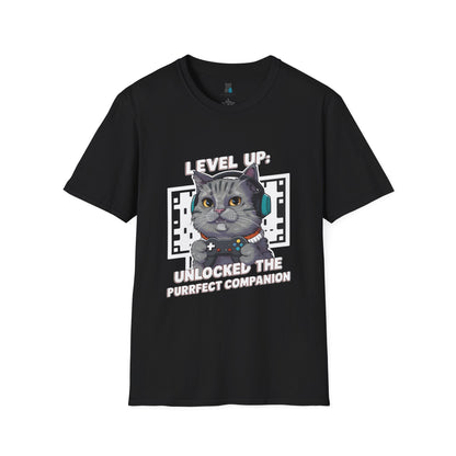 Level Up Gamer Cat T-Shirt