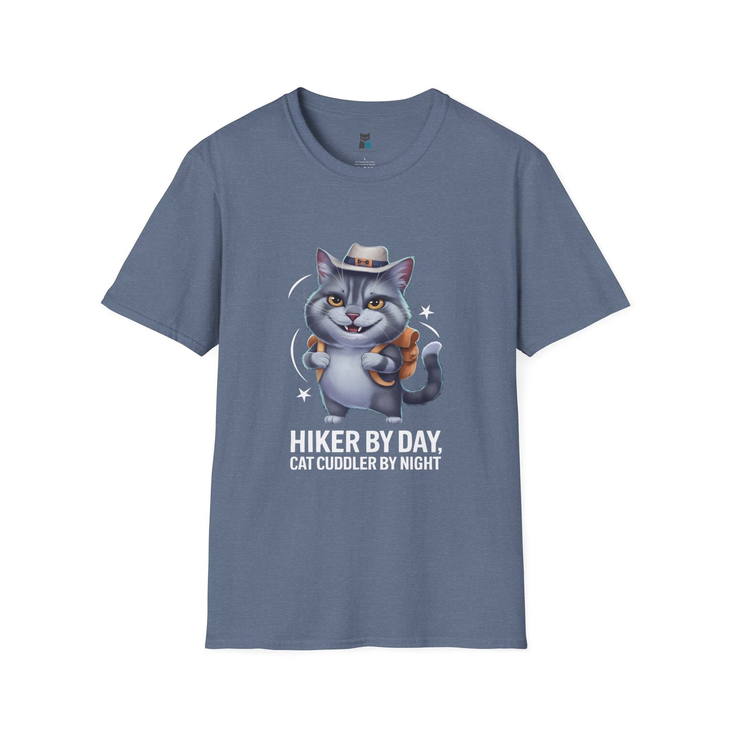 Hiker by Day, Cat Cuddler by Night T-Shirt